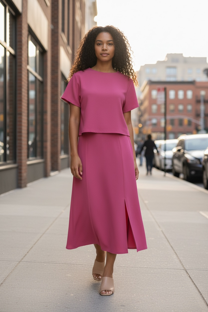 Kamari /Kristen Crepe Knit Skirt Set