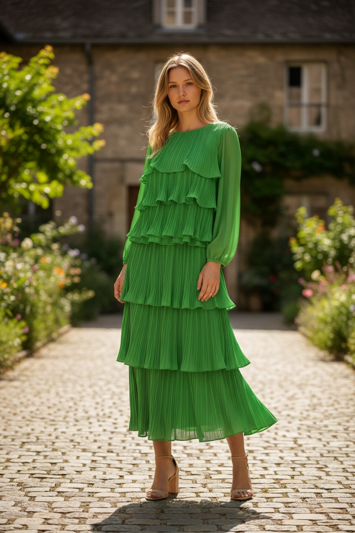 Jesiah Woven Ruffle Top and Skirt Set