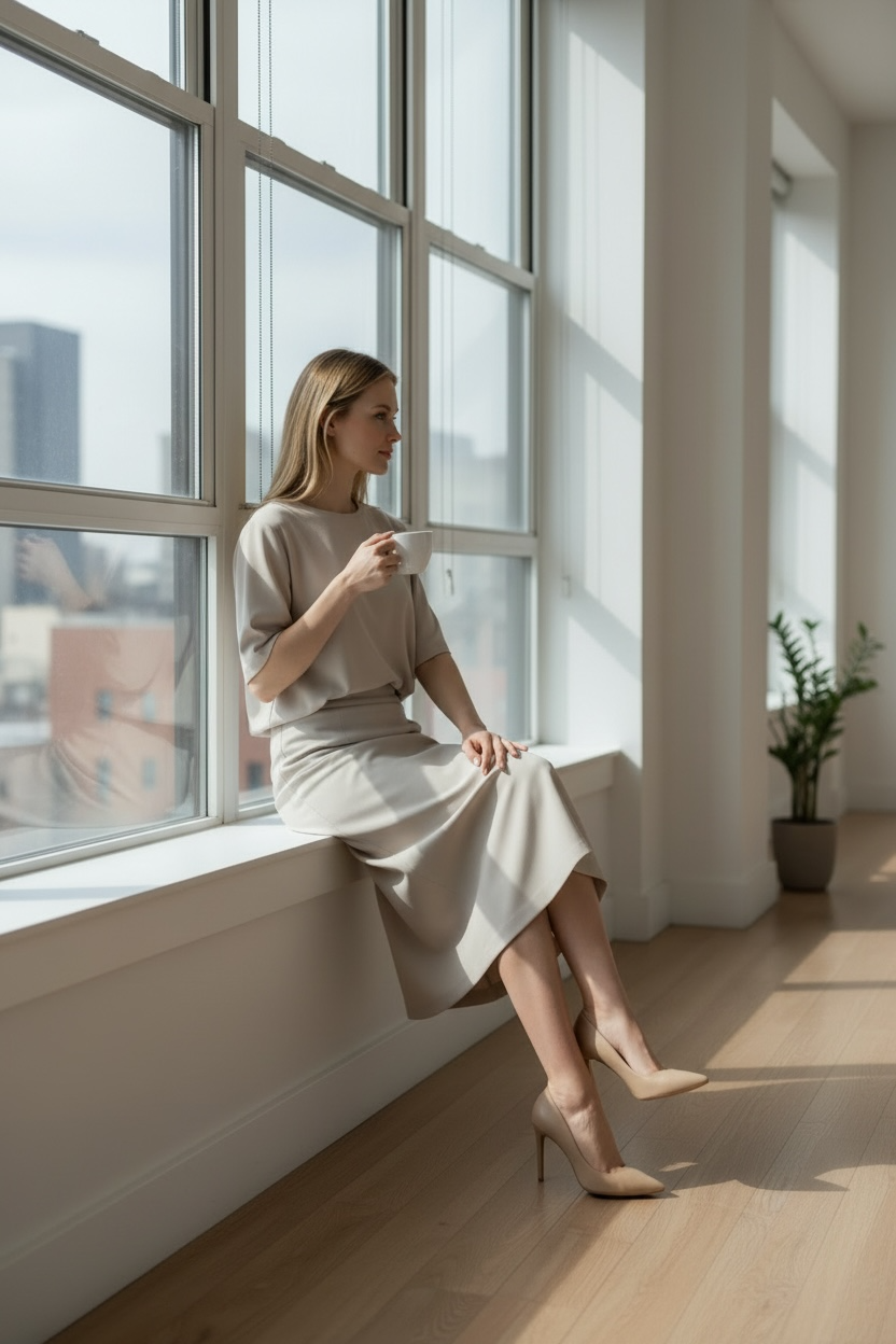 Kamari /Kristen Crepe Knit Skirt Set