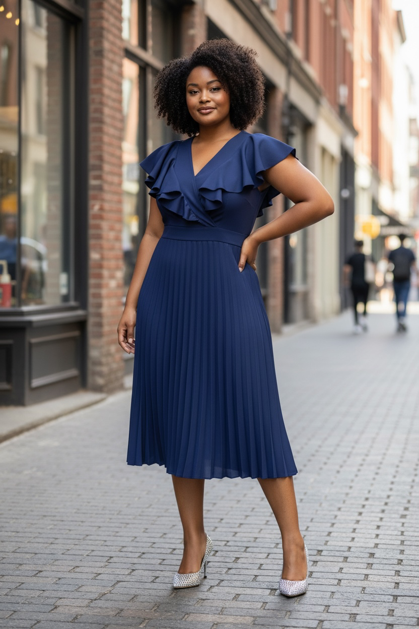 Pelum Pleated Dress