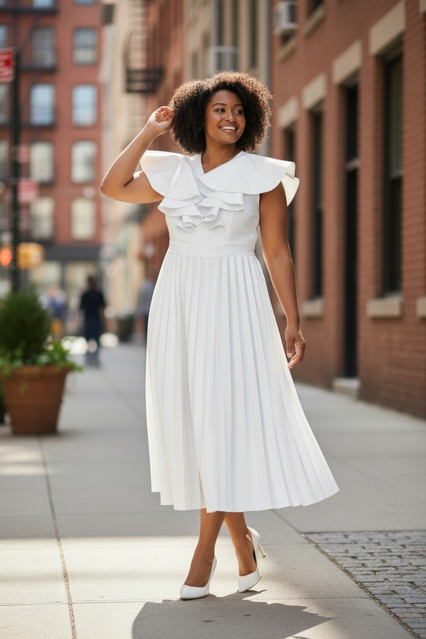 Pelum Pleated Dress
