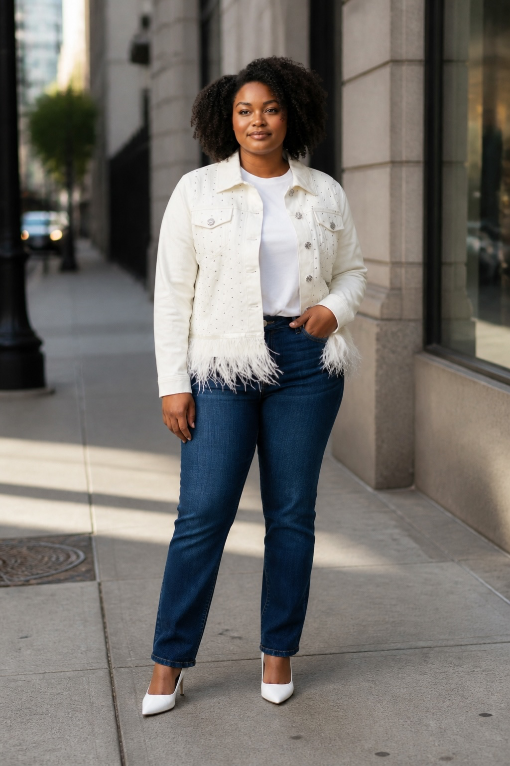 Feather and Krystal Jacket