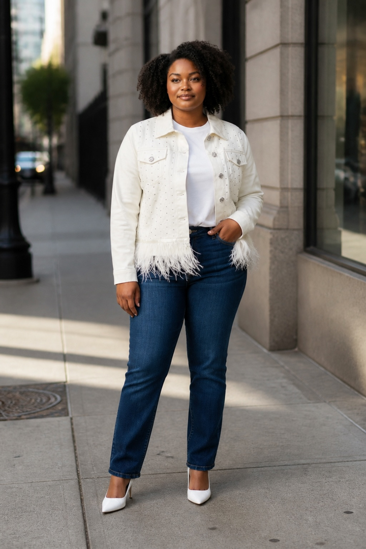 Feather and Krystal Jacket