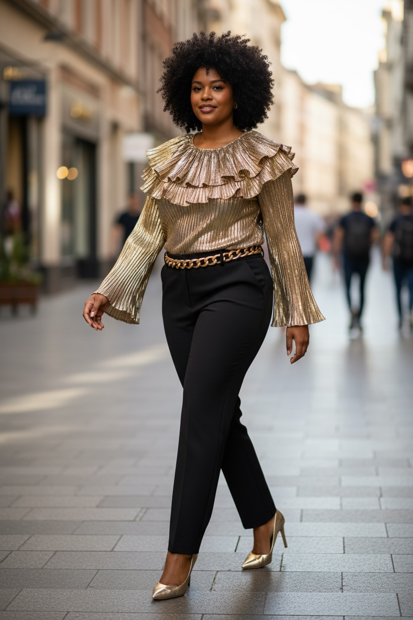 Golden Whisper Blouse