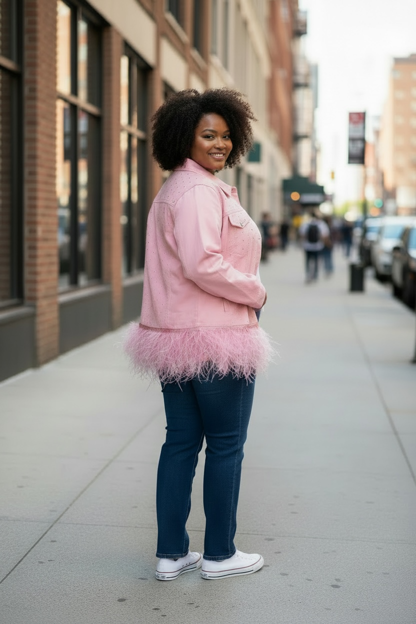 Rhinestone Jean Jacket