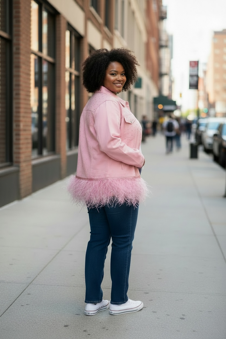 Rhinestone Jean Jacket