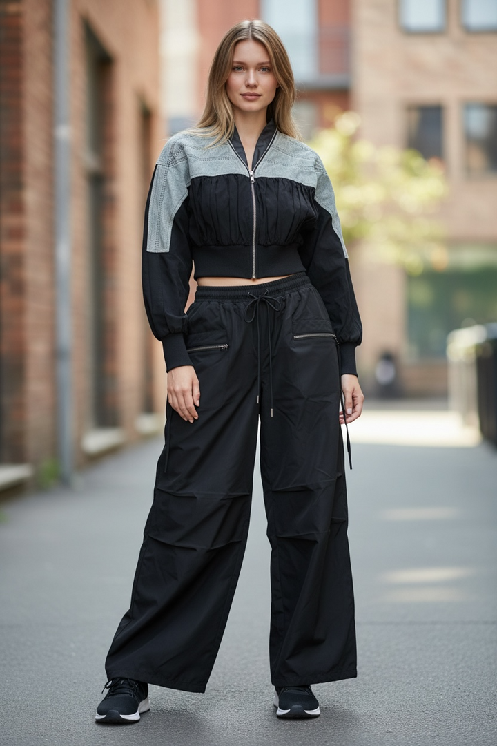 City Girl  Ruched Cargo Pant Set